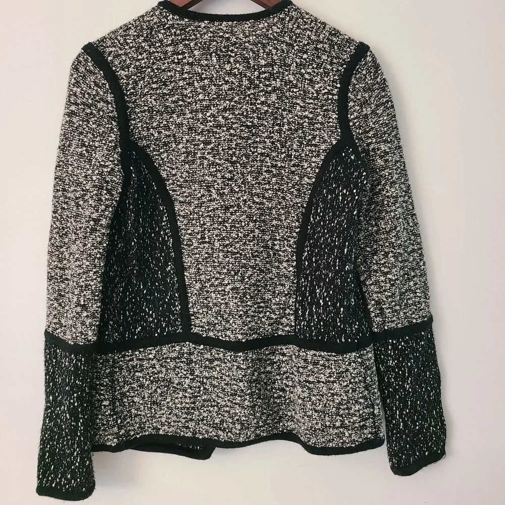 Vince Patchwork Knit Cardigan Sweater Coat Sz Small S